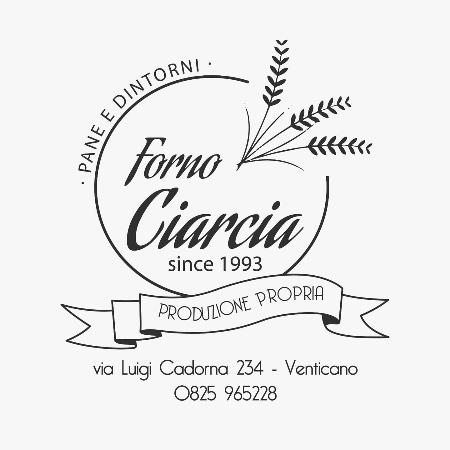 Logo Forno Ciarcia, Pane e Dintorni, produzione propria dal 1993